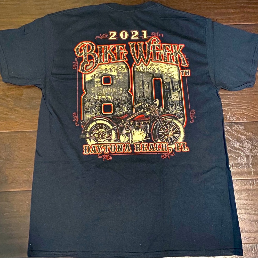 80TH ANNIVERSARY BIKE WEEK 2021 DAYTONA BEACH FL Black Large/L (42-44)